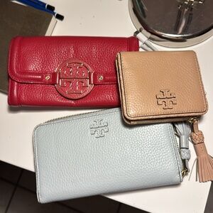 Multiple Tory Burch wallets